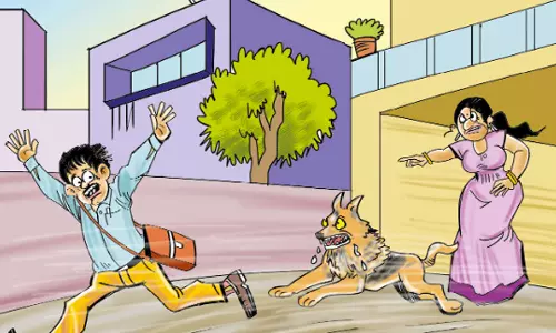 கடனை வசூலிக்கச் சென்ற நிதி நிறுவன ஊழியரை நாயை விட்டு கடிக்கச் செய்த பெண்