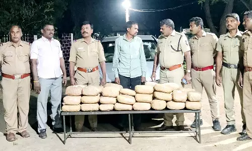 காரின் சீட்டுக்கு அடியில் 50 கிலோ கஞ்சா கடத்திய வட மாநில வாலிபர் கைது