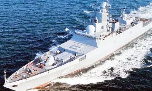 ரஷியாவில் தயாரிக்கப்பட்ட ஐ.என்.எஸ். துஷில் போர்க்கப்பல் 9-ந்தேதி இந்திய கடற்படையில் இணைப்பு