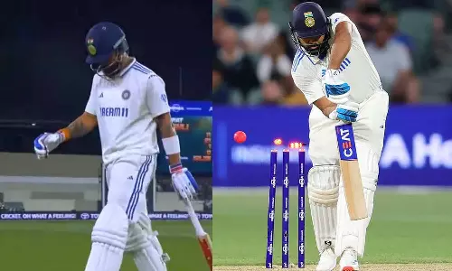 தொடர்ந்து சொதப்பும் விராட், ரோகித்: 2-ம் நாள் முடிவில் இந்தியா 128/5