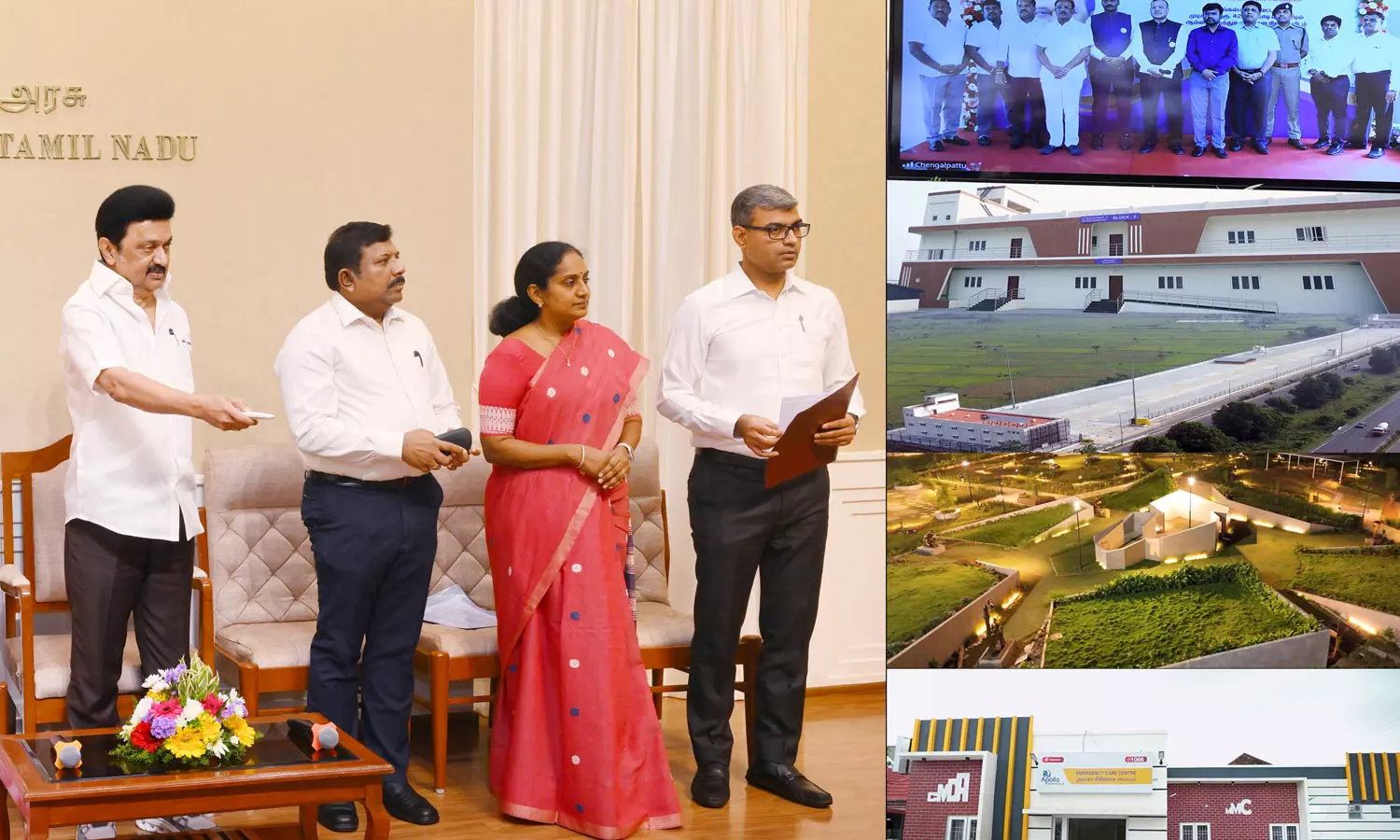 முடிச்சூரில் ஆம்னி பேருந்து நிறுத்துமிடம்- முதலமைச்சர் மு.க.ஸ்டாலின் திறந்து வைத்தார் முடிச்சூரில் ஆம்னி பேருந்து நிறுத்துமிடம்- முதலமைச்சர் மு.க.ஸ்டாலின் திறந்து வைத்தார்