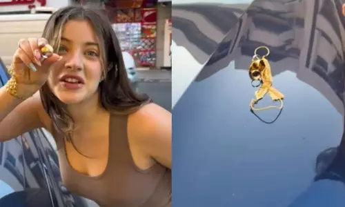 துபாயின் பாதுகாப்பு குறித்து சோதனை செய்த பெண் பிரபலம்- வீடியோ