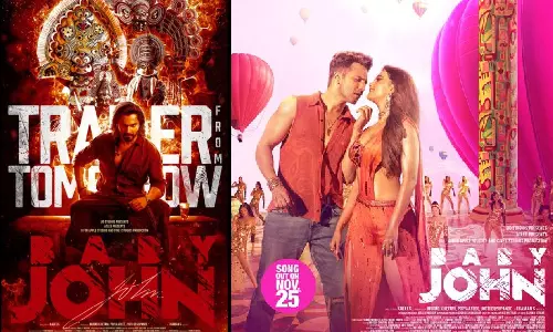 வருண் தவான் - கீர்த்தி சுரேஷ் நடித்த பேபி ஜான் படத்தின் டிரெய்லர் நாளை வெளியீடு