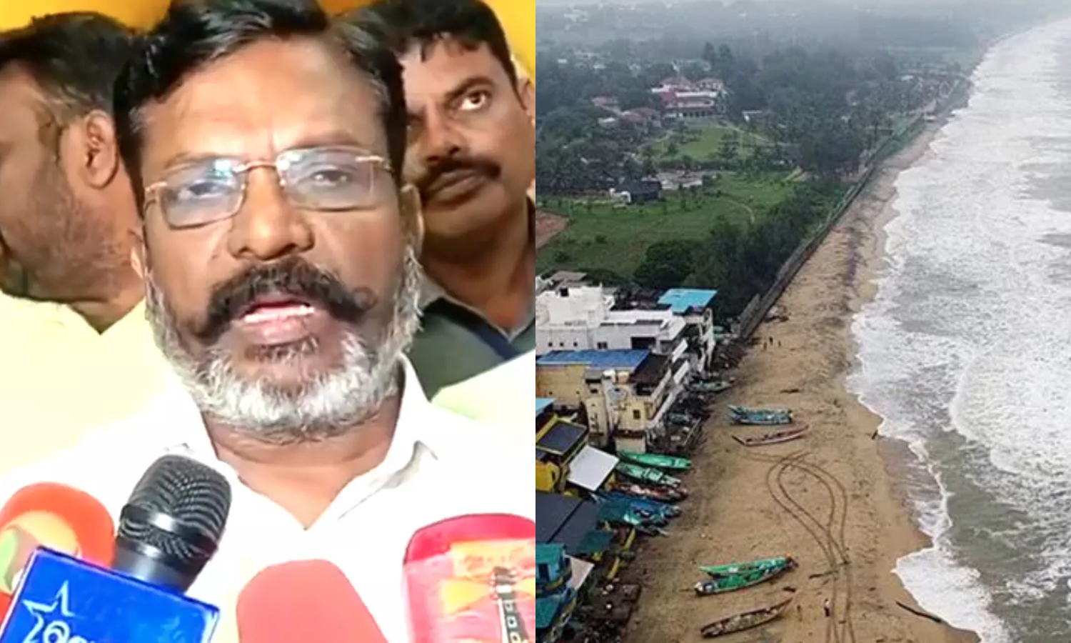 ஃபெஞ்சல் புயல்: ரூ. 10 லட்சம் நிவாரணம் அறிவித்த வி.சி.க. தலைவர் திருமாவளவன்