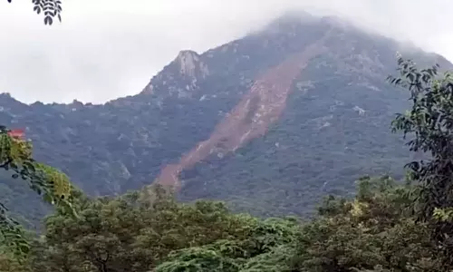 திருவண்ணாமலையில் மண்சரிவு: பக்தர்கள் மகா தீப மலையேற தடை