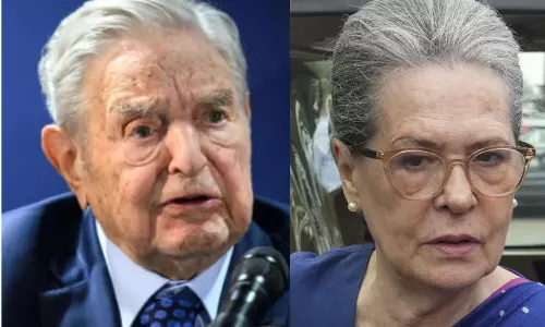 சோரோஸ் நிதி  அமைப்புகளுடன் சோனியாவுக்கு தொடர்பு - குற்றம் சுமத்திய பாஜக - கொந்தளித்த காங்கிரஸ்