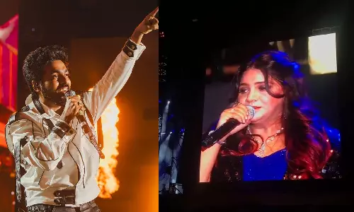 என் ஆயுள் ரேகை நீயடி என் ஆணி வேரடி..! உருகிய ஜி.வி. பிரகாஷ்.. ஆரவாரம் செய்த ரசிகர்கள்- வைரலாகும் வீடியோ