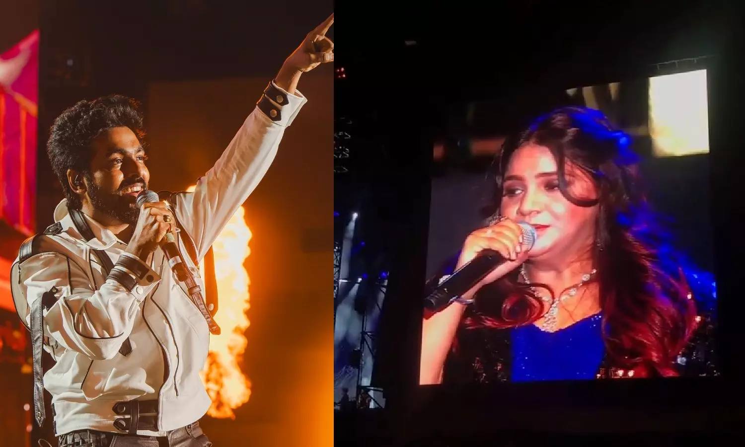 என் ஆயுள் ரேகை நீயடி என் ஆணி வேரடி..! உருகிய ஜி.வி. பிரகாஷ்.. ஆரவாரம் செய்த ரசிகர்கள்- வைரலாகும் வீடியோ