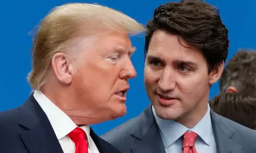 கனடா மாகாண கவர்னர் ஜஸ்டின் ட்ரூடோ அவர்களே.. ஒரே போஸ்டில் ஒரு நாட்டையே  ஏப்பம் விட்ட டிரம்ப்..