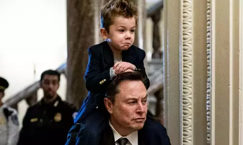 எலான் மஸ்க் மகனின் வைரல் பேச்சு- வீடியோ