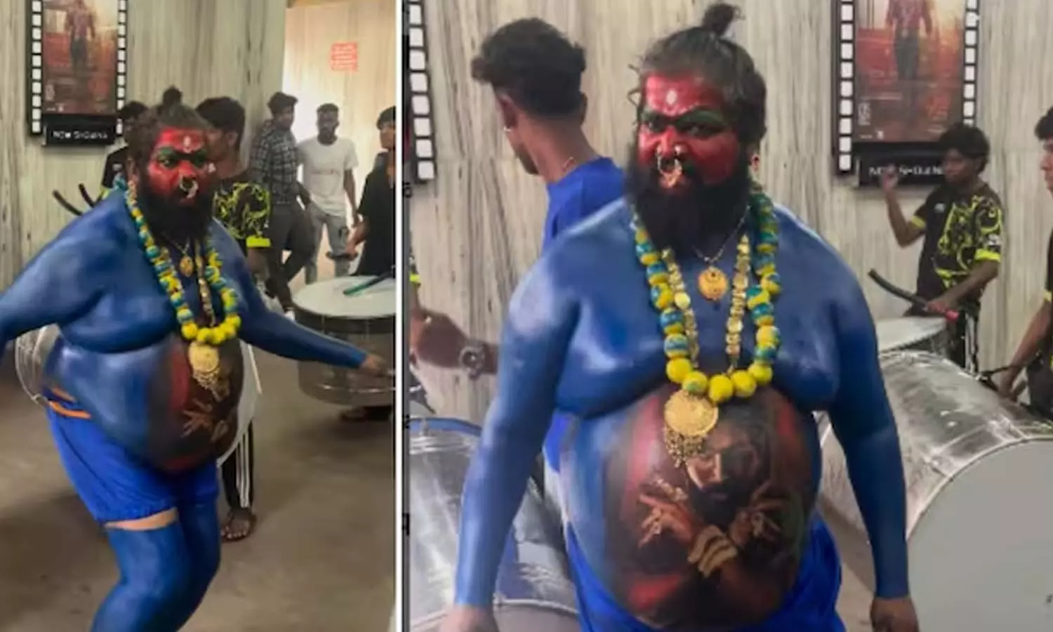 புஷ்பா பட ரசிகரின் வினோத தோற்றம்- வீடியோ வைரல் புஷ்பா பட ரசிகரின் வினோத தோற்றம்- வீடியோ வைரல்