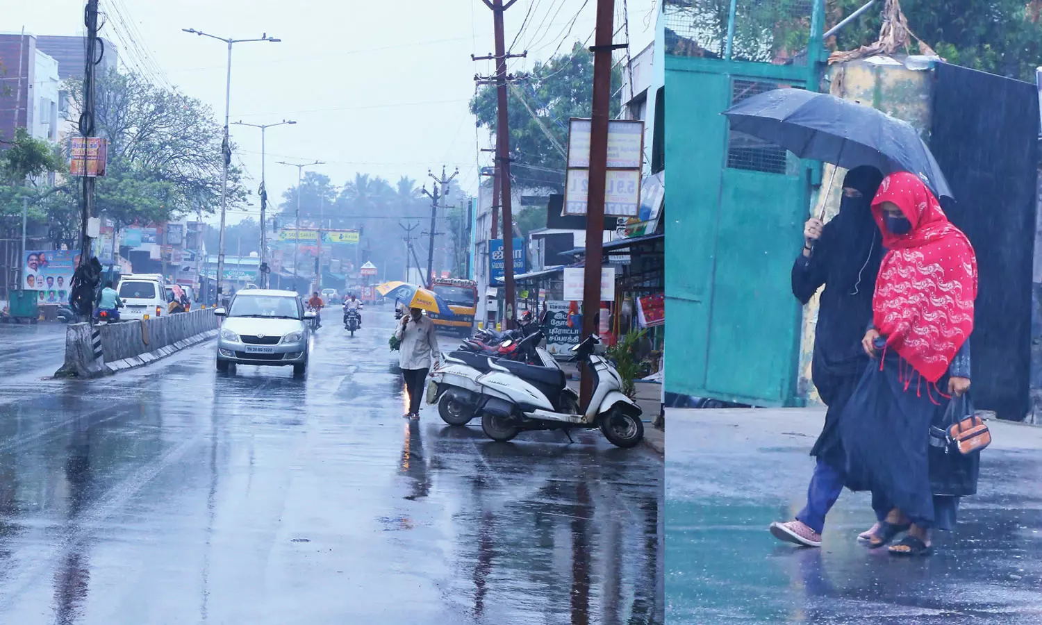 திருப்பூரில் சாரல் மழை- பஞ்சலிங்க அருவியில் குளிக்க தடை திருப்பூரில் சாரல் மழை- பஞ்சலிங்க அருவியில் குளிக்க தடை