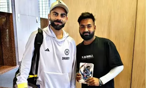 கனவு நனவானது: 10,279 கி.மீ. தொலைவு பயணம் செய்து விராட் கோலியை சந்தித்த ரசிகர்