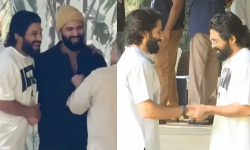 ஜாமினில் வெளியே வந்த அல்லு அர்ஜுனை சந்தித்து ஆதரவு தெரிவித்த சக நடிகர்கள்