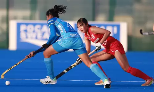 பெண்கள் ஜூனியர் ஆசிய கோப்பை ஹாக்கி: இறுதிப்போட்டிக்கு முன்னேறியது இந்தியா