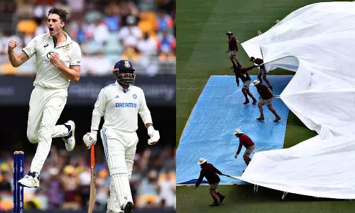 மீண்டும் மீண்டும் மழை.. 4 விக்கெட்டுகளை இழந்து இந்தியா திணறல்