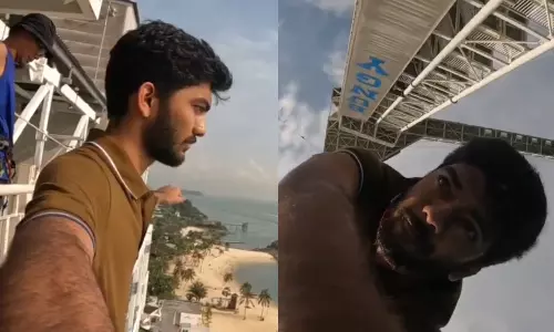 சொன்னதை செய்த செஸ் சாம்பியன் குகேஷ்.. வைரலாகும் பஞ்சி ஜம்பிங் வீடியோ