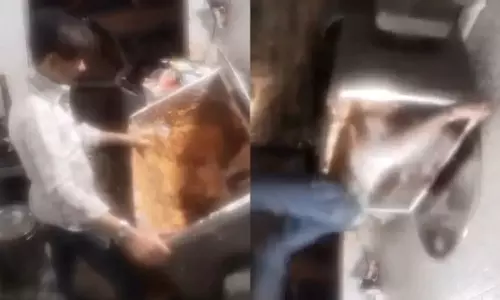 மாவு அரைக்கும்போது கிரைண்டரில் சிக்கி 19 வயது ஊழியர் உயிரிழப்பு - பதறவைக்கும் வீடியோ