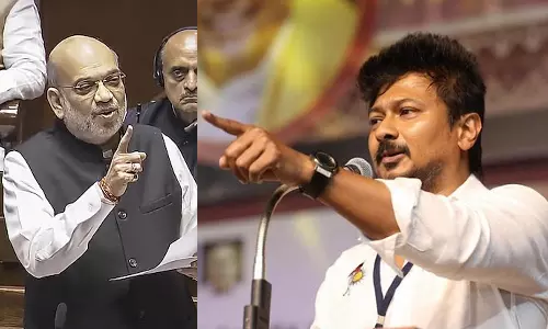 பாசிஸ்ட்டுகளுக்கு எரிச்சல் வரும் என்றால் பல நூறுமுறை அண்ணலின் பெயரை குரல் உயர்த்திச் சொல்வோம்! - உதயநிதி