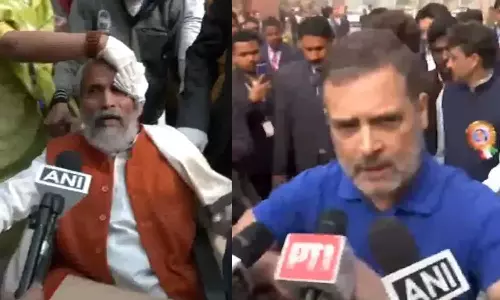 பாராளுமன்றத்திற்குள் நுழைய விடாமல் பாஜக எம்.பி.க்கள் என்னை தள்ளி விட்டு மிரட்டினர்- ராகுல் காந்தி