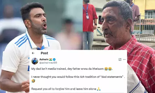 டேய் தகப்பா என்னடா இதெல்லாம்.. தந்தை பேட்டி குறித்து அஸ்வினின் வைரல் பதிவு