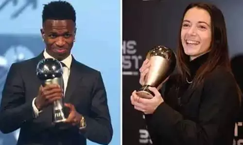 உலகின் சிறந்த கால்பந்து வீரராக வினிசியசும் வீராங்கனையாக பொன்மதியும் தேர்வு