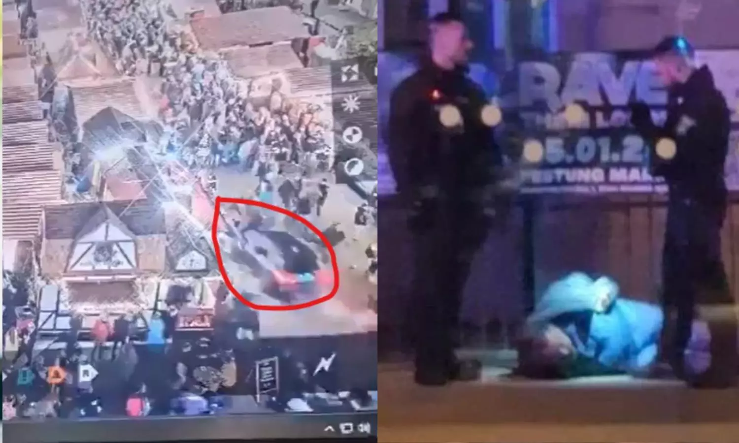 VIDEO:ஜெர்மனி கிறிஸ்துமஸ் மார்க்கெட் கூட்டத்தில் புகுந்த கார்: 2 பேர் பலி - குற்றவாளியை போராடி பிடித்த போலீஸ்