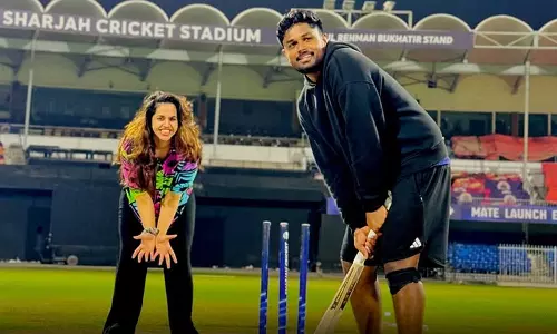 இன்ஸ்டாவில் புகைப்படம் பகிர்ந்து கணவருக்கு திருமண நாள் வாழ்த்துக் கூறிய சஞ்சு சாம்சனின் மனைவி