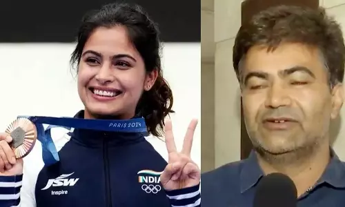 நான் ஒலிம்பிக் சென்று நாட்டிற்காக பதக்கம் வென்றிருக்கக் கூடாது: கேல் ரத்னா புறக்கணிப்பால் மனு பாக்கர் விரக்தி