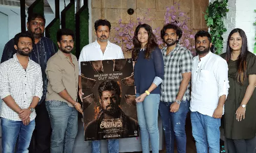 விஜயை நேரில் சந்தித்து வாழ்த்து பெற்ற அலங்கு படக்குழு