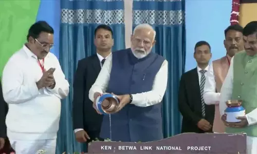 நாட்டின் முதல் நதிகள் இணைப்பு திட்டத்திற்கு பிரதமர் மோடி அடிக்கல்