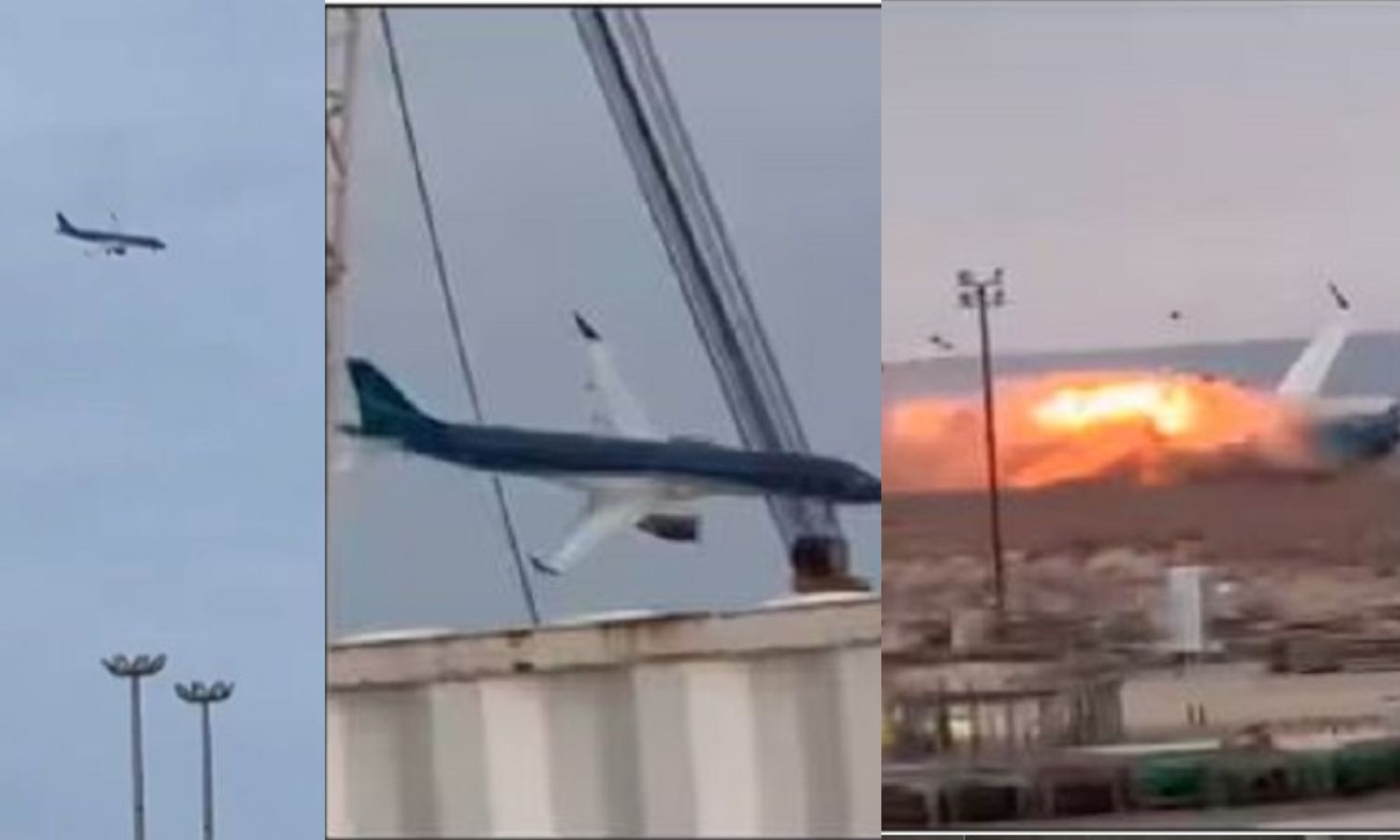 கஜகஸ்தானில் பயங்கரம்: 72 பயணிகளுடன் கீழே விழுந்து வெடித்த விமானம் - வீடியோ