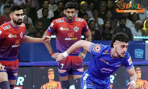 புரோ கபடி லீக்: பரபரப்பான ஆட்டத்தில் உ.பி.யோதாசை வீழ்த்தி பைனலுக்கு முன்னேறியது அரியானா