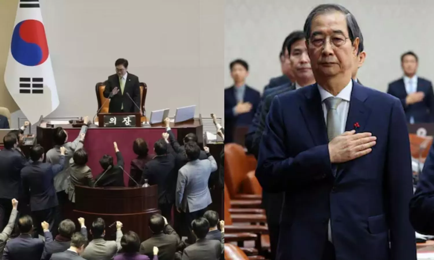 இடைக்கால அதிபரையும் பதவிநீக்கம் செய்ய பாராளுமன்றம் ஒப்புதல் - தென் கொரியாவில் மீண்டும் குழப்பம்