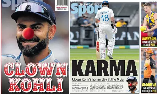 இது தான் கர்மா.. கோமாளி கோலி என மீண்டும் விமர்சித்த ஆஸ்திரேலிய பத்திரிகை