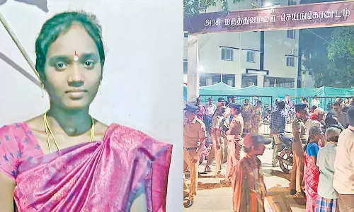 பிரசவத்தில் பெண் உயிரிழப்பு- உடலை வாங்க மறுத்து உறவினர்கள் 2-வது நாளாக போராட்டம்