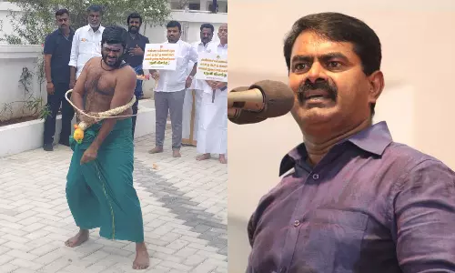 அண்ணாமலை சாட்டையால் தன்னைத்தானே வருத்திக்கொள்வது தேவையற்ற செயல்- சீமான்