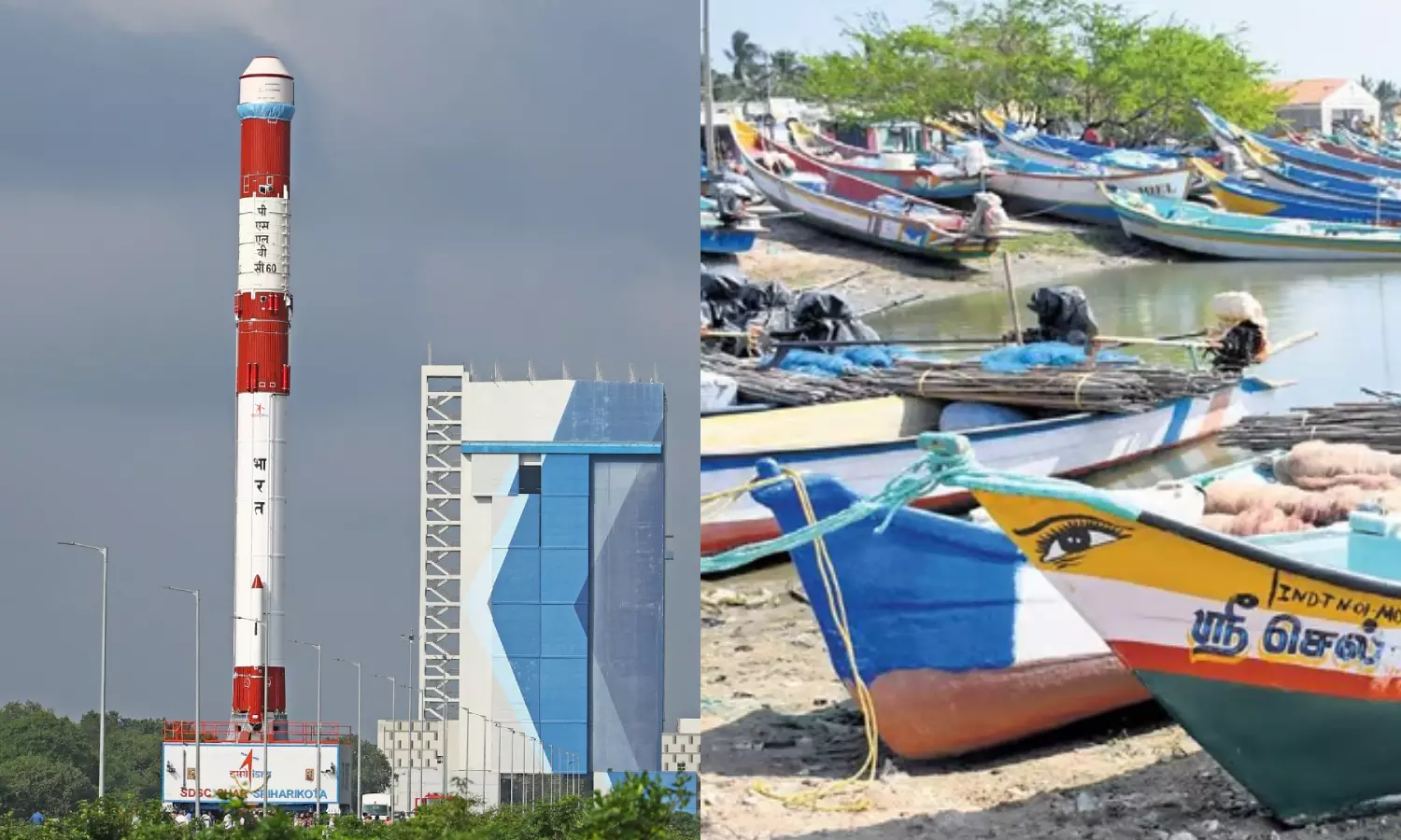 நாளை விண்ணில் ஏவப்படும் பி.எஸ்.எல்.வி. சி60.. பழவேற்காடு மீனவர்கள் கடலுக்கு செல்ல தடை