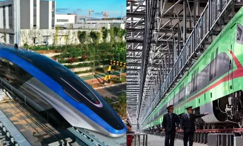 VIDEO: உலகிலேயே அதிவேகமான ரெயில் மாதிரியை அறிமுகம் செய்த சீனா - இதுக்கு பேர் தான் ஓவர் ஸ்பீட்