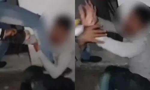 VIDEO: மொட்டை மாடியில் இளைஞனுடன் ரொமான்ஸ் செய்த மனைவி.. கையும் களவுமாக பிடித்து புரட்டி எடுத்த கணவன்