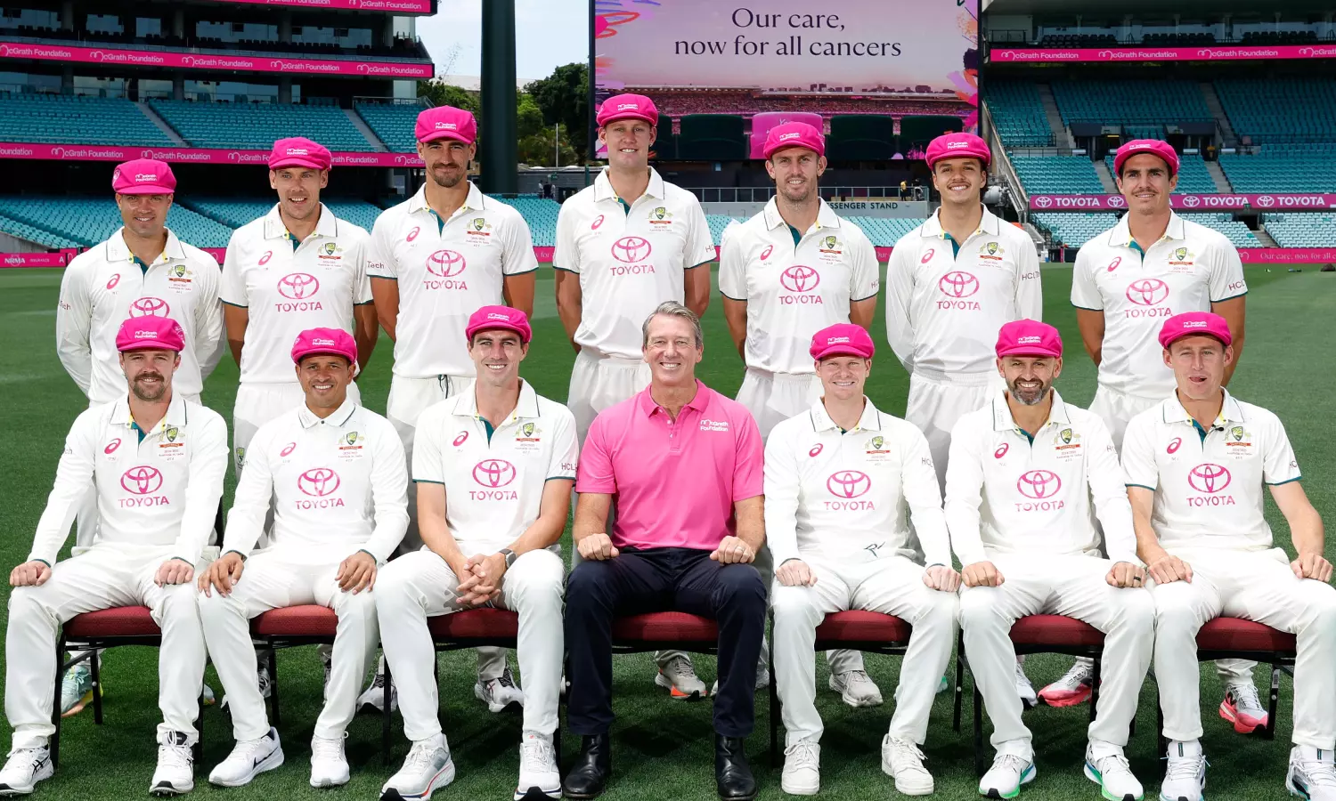 5வது போட்டிக்கு ரெடி.. பிங்க் நிற தொப்பியில் ஜொலிக்கும் ஆஸ்திரேலிய அணி