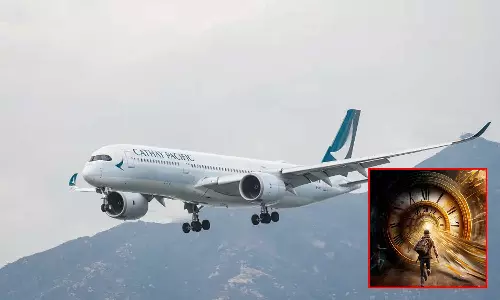 Time Travel.. 2025 ஜனவரி 1 அன்று புறப்பட்டு 2024 டிசம்பர் 31 ஆம் தேதிக்கு பயணம் செய்த விமானம்