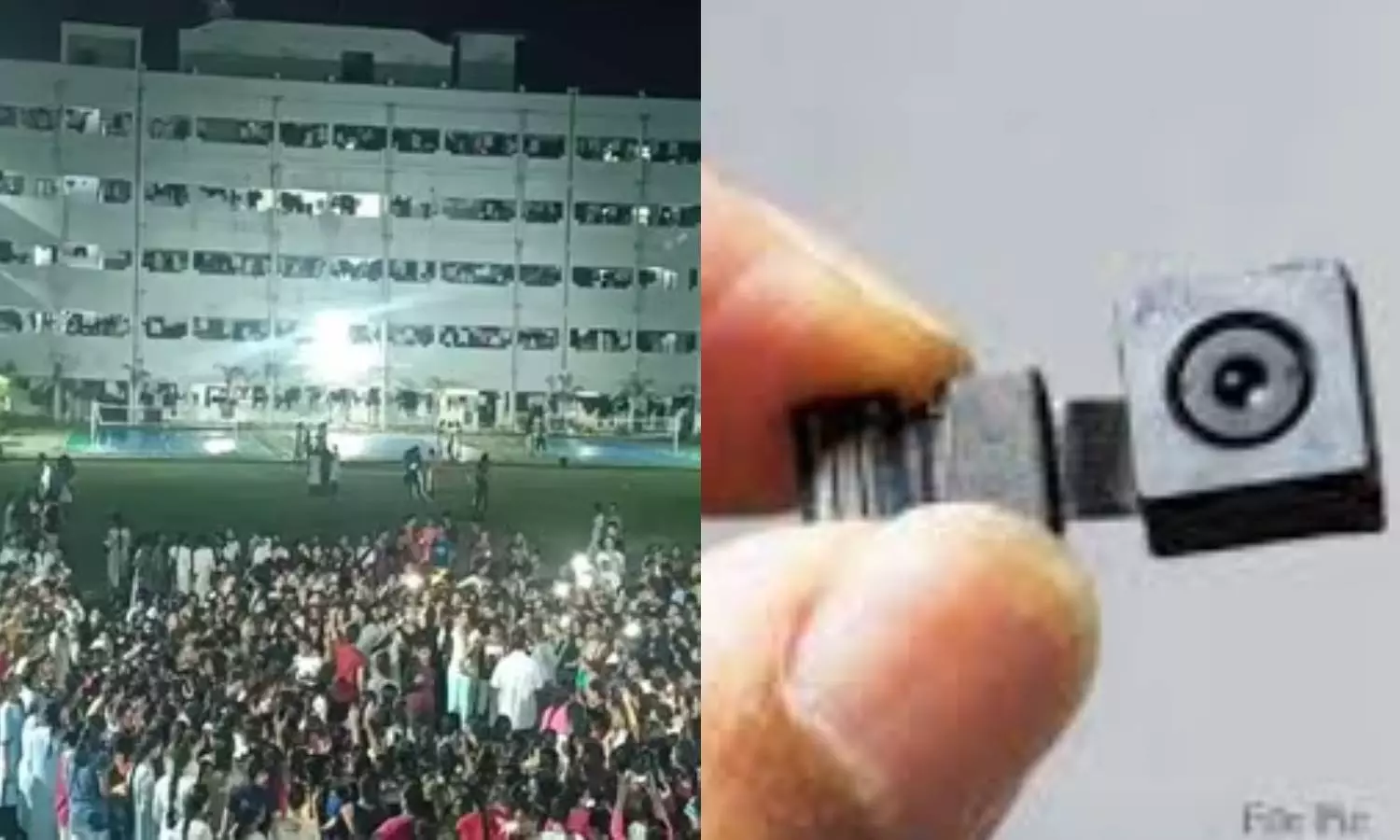 கல்லூரி விடுதி கழிவறையில் ரகசிய கேமரா: மாணவ-மாணவிகள் போராட்டம்