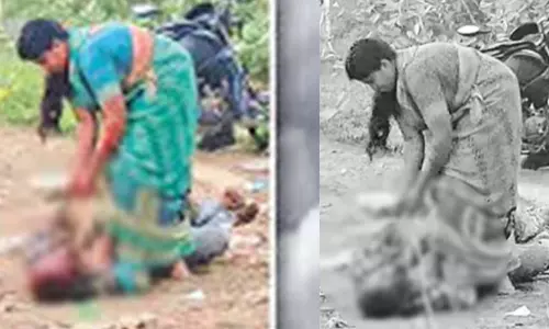 கணவரை துடிக்கத் துடிக்க கொன்ற மனைவி: கழுத்தில் கயிறு போட்டு இழுத்து சென்ற வீடியோ வைரல்