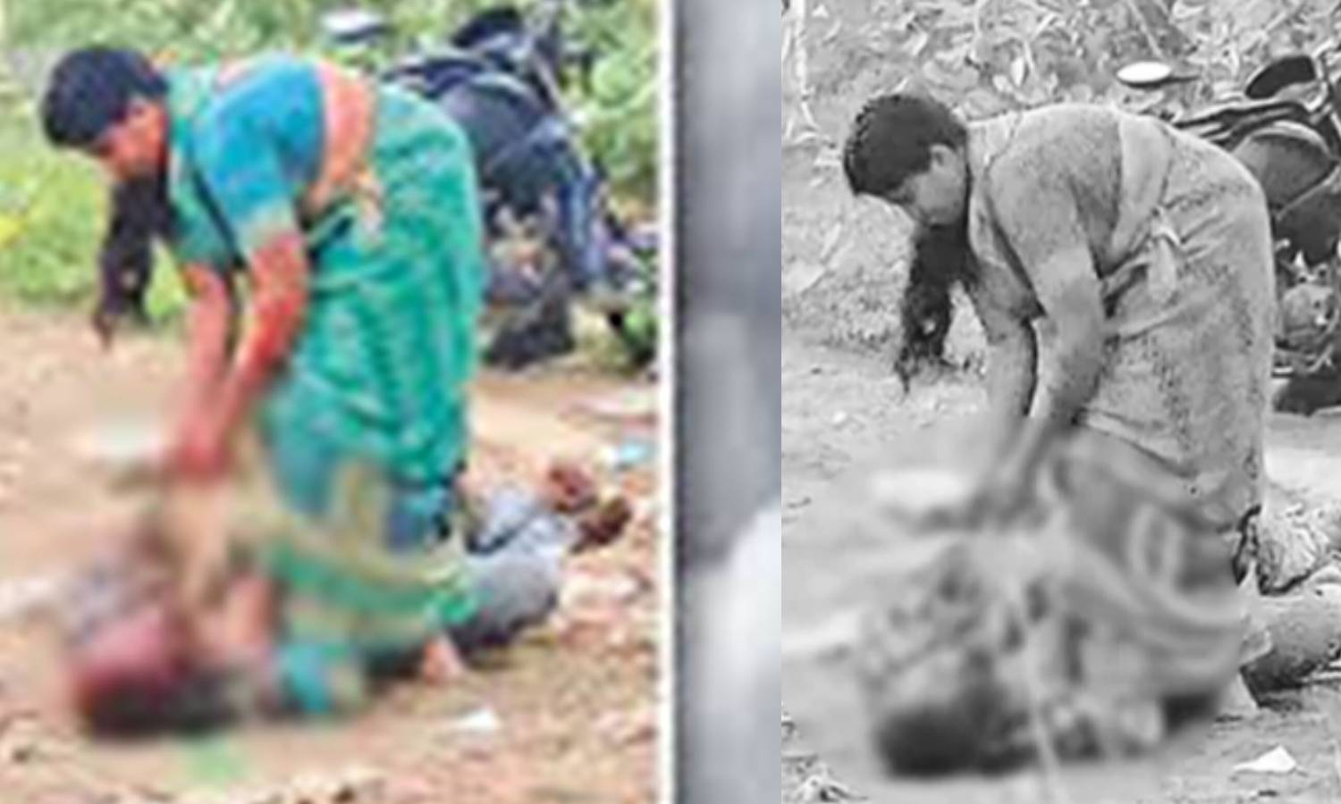 கணவரை துடிக்கத் துடிக்க கொன்ற மனைவி: கழுத்தில் கயிறு போட்டு இழுத்து சென்ற விடியோ வைரல்