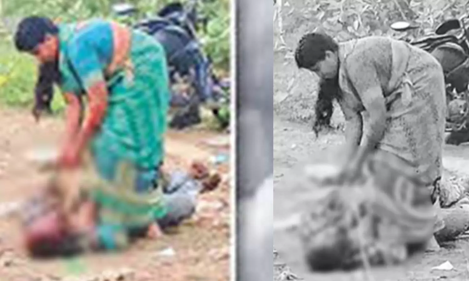 கணவரை துடிக்கத் துடிக்க கொன்ற மனைவி: கழுத்தில் கயிறு போட்டு இழுத்து சென்ற வீடியோ வைரல் கணவரை துடிக்கத் துடிக்க கொன்ற மனைவி: கழுத்தில் கயிறு போட்டு இழுத்து சென்ற வீடியோ வைரல்