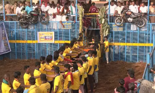 தச்சங்குறிச்சியில் ஜல்லிக்கட்டு போட்டி தொடங்கியது...