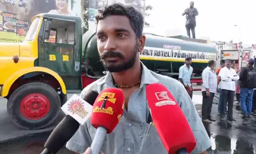டேங்கர் லாரி டிரைவர் கைது- 6 பிரிவுகளில் போலீசார் வழக்கு