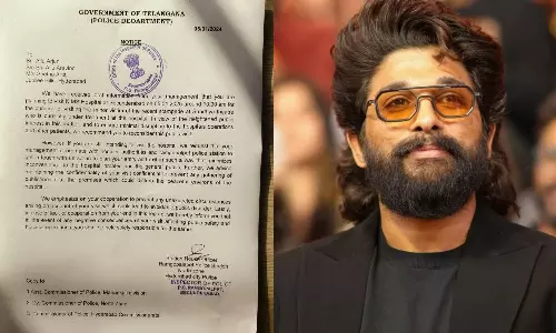 சிறுவனை பார்க்க வர வேண்டாம்- அல்லு அர்ஜுனுக்கு போலீஸ் நோட்டீஸ்