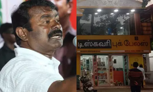 இலக்கிய மேடையில் சீமானின் செயல்..- டிஸ்கவரி புக் பேலஸ் மற்றும் பதிப்பகம் விளக்கம்